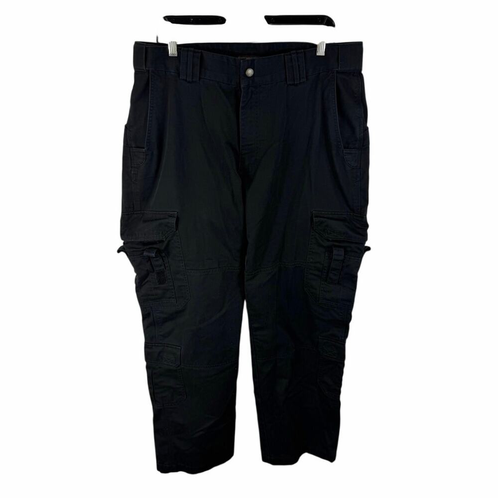 5.11 Tactical Ripstop Cargo Pants Black Size 38x32 Work Utility